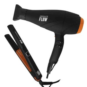 Kit Gbs Secador De Cabelo Flow E Prancha Slide