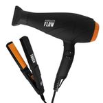 Kit-Gbs-Secador-De-Cabelo-Flow-E-Mini-Prancha-Touch-220V