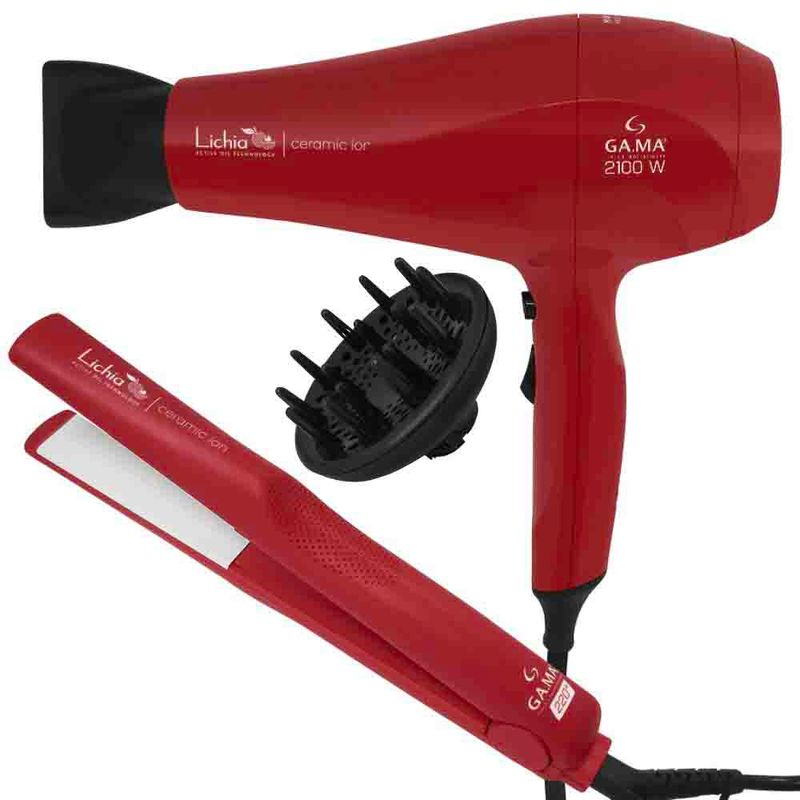 Kit-Prancha-E-Secador-De-Cabelo-Lichia-127V