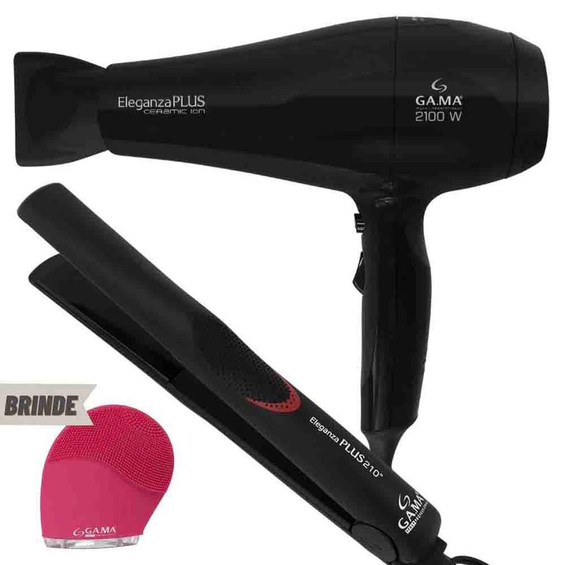 Kit-Prancha-E-Secador-De-Cabelo-Eleganza-Plus---Brinde-127V