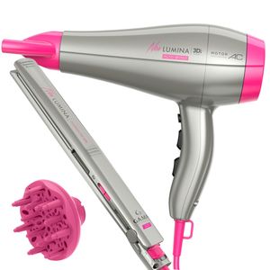 Kit Secador, Difusor e Prancha New Lumina Tourmaline