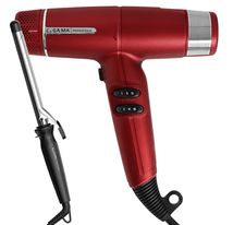 Kit Secador iQ Lite Red e Modelador Salon Curl 19mm 127V