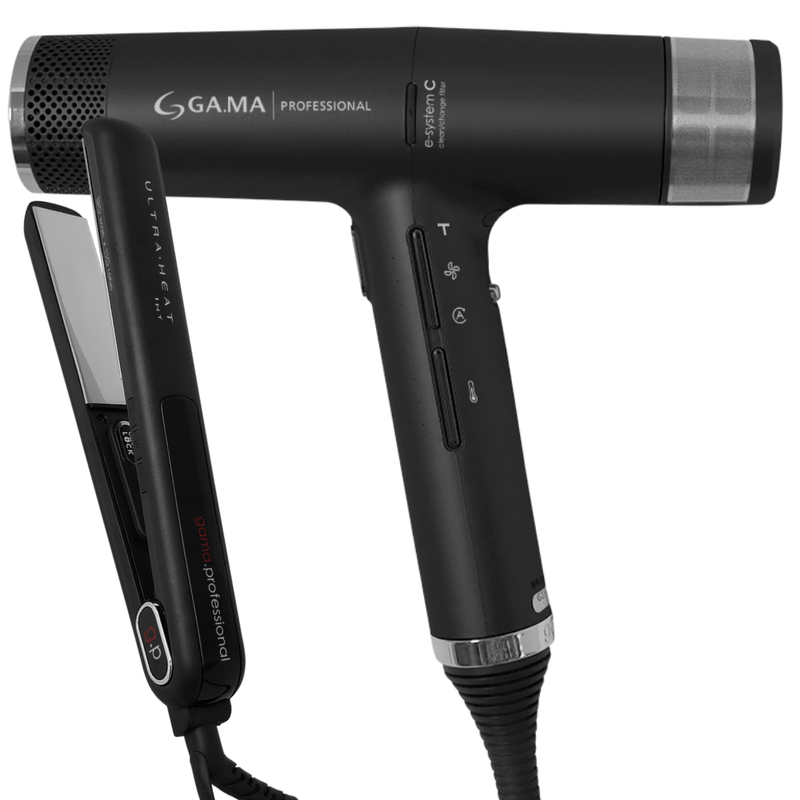 Kit-Secador-iQ3-Black-e-Prancha-G-Evo-Silk-ChromeGAM-KIT-0068