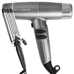 Kit Secador iQ Lite Cinza e Triondas Salon Curl