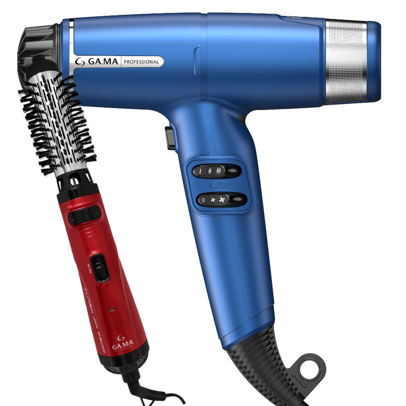 Kit-Secador-iQ-Lite-Blue-e-Escova-Modeladora-Turbo-IonGAM-KIT-0092