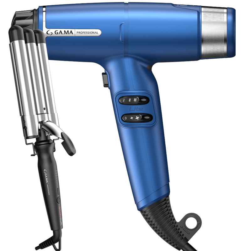 Kit-Secador-iQ-Lite-Blue-e-Modelador-Triondas-Salon-CurlGAM-KIT-0108