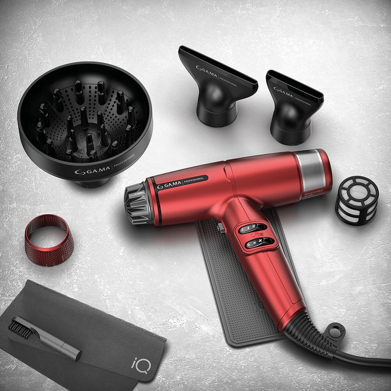 Kit-Secador-iQ-Lite-Max-Red-e-Prancha-G-Evo-Silk-ChromeGAM-KIT-0112