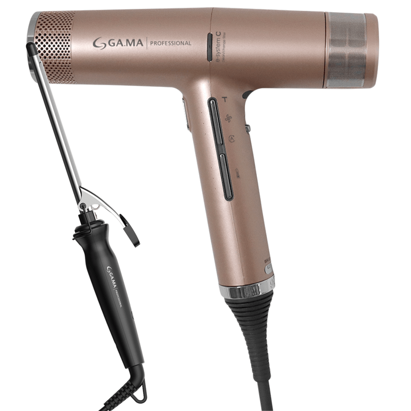 Kit-Secador-iQ3-Perfetto-Rose-Gold-e-Modelador-Salon-Curl-9mm-220V