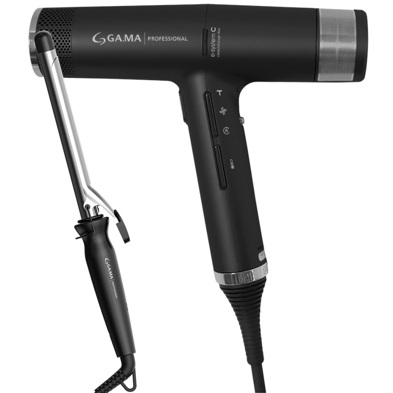 Kit-Secador-iQ3-Perfetto-Black-e-Modelador-Salon-Curl-19mm-220V