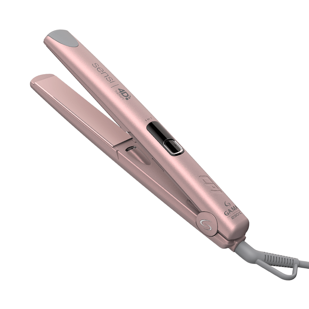 Prancha de cabelo Gama Sensi 4D Rose alisamento profissional